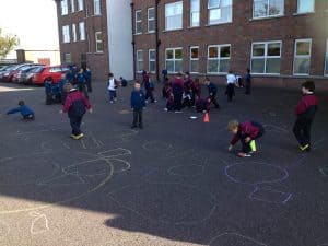 Drawing 2D shapes on the yard